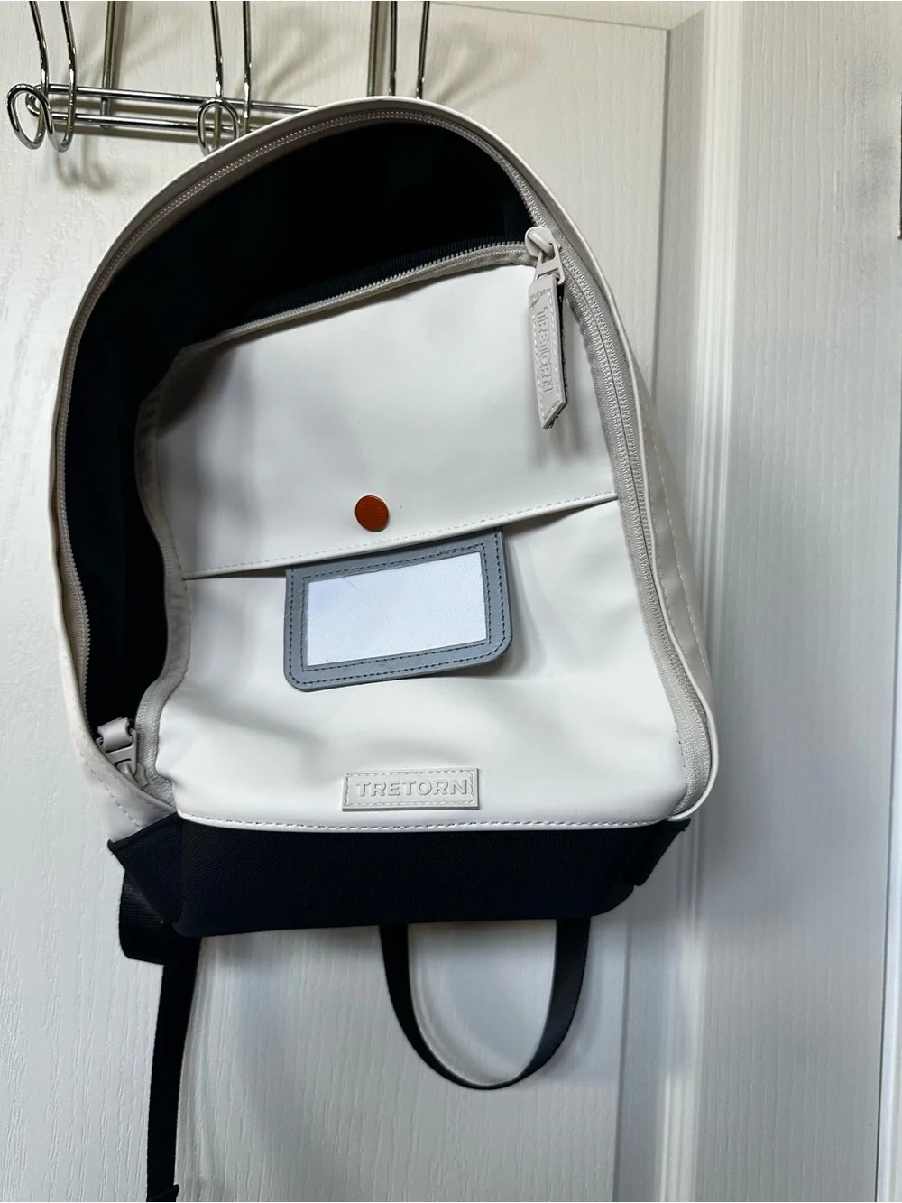 Tretorn x Zara Kids Rubberized water-resistant White and Black Backpack